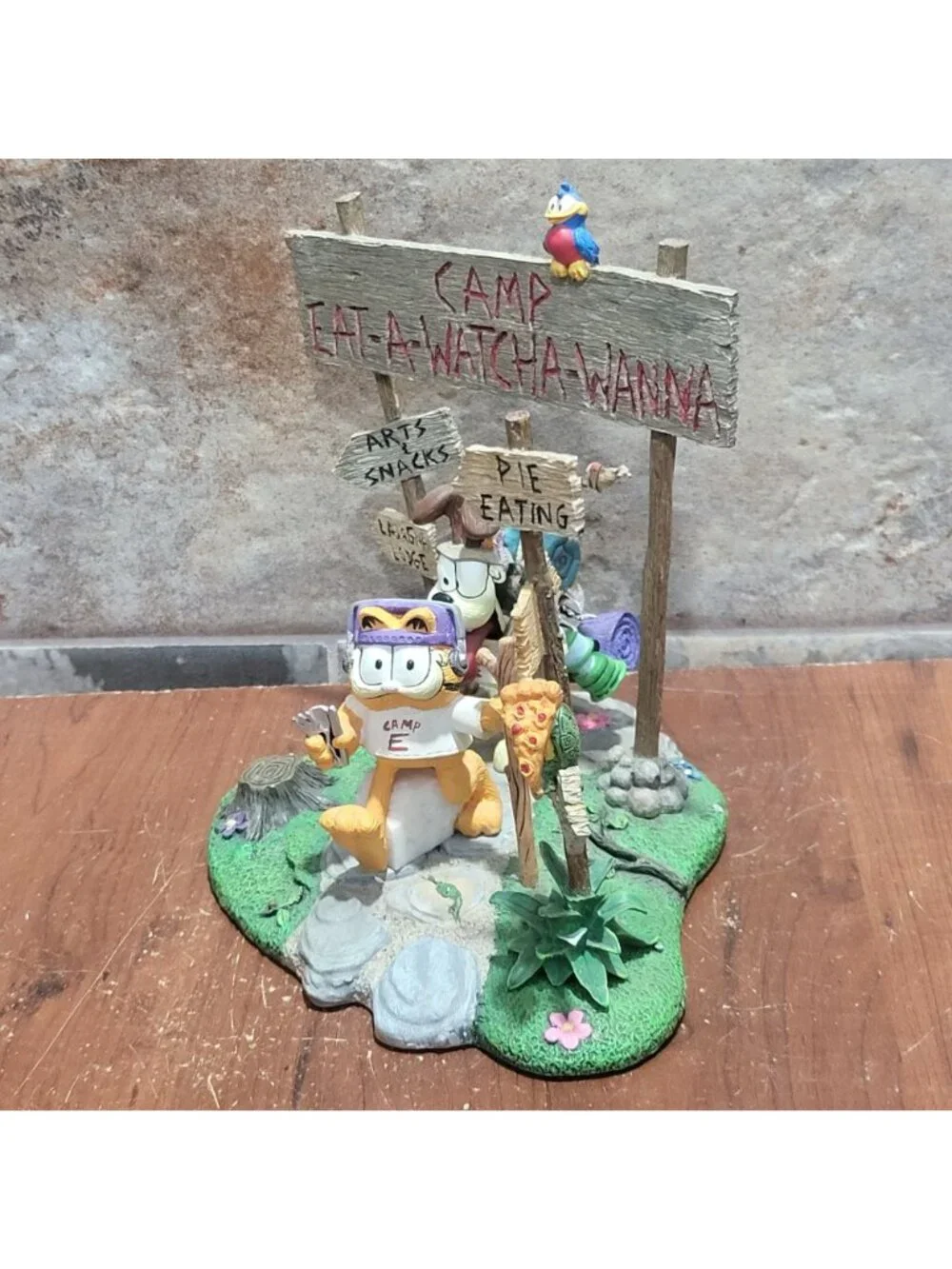 Garfield Camp Eat A Whatcha Wanna Danbury Mint Figurine 1993